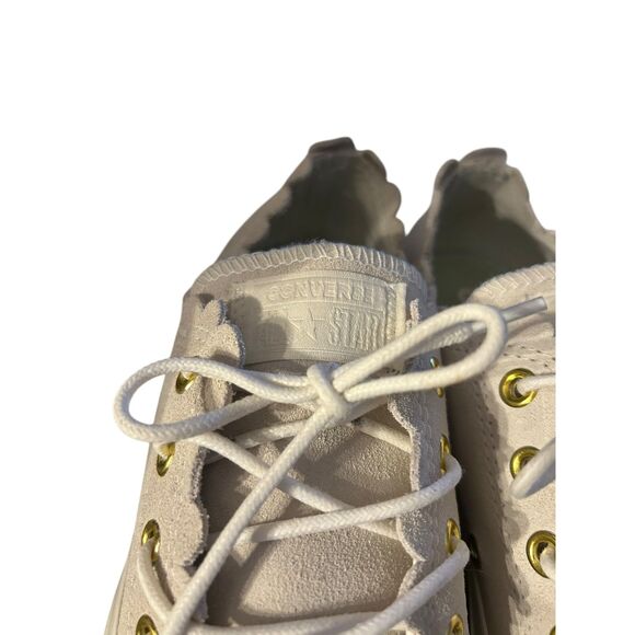 Women's Converse Chuck Taylor All Star Frilly Thrills - Egret - Size 8 - Picture 5 of 8